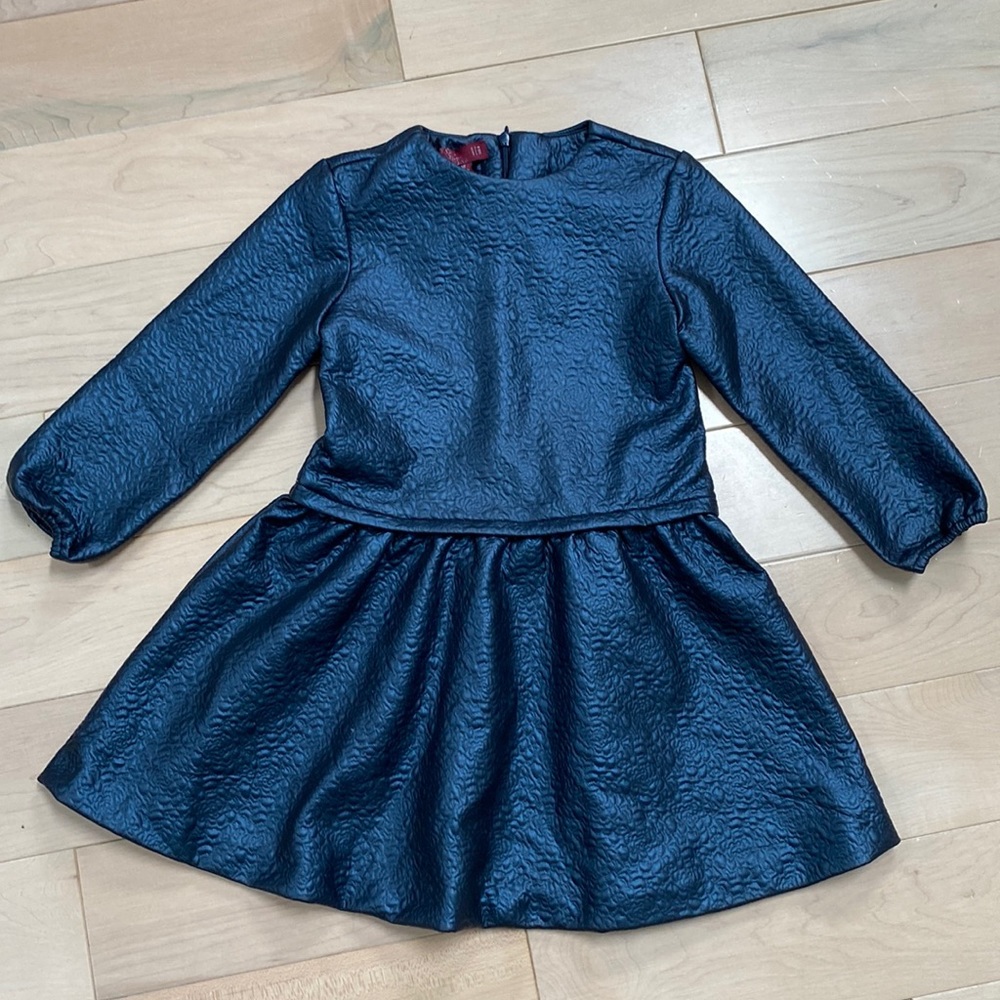 GEM Youngtimers boutique girls shiny blue formal dress